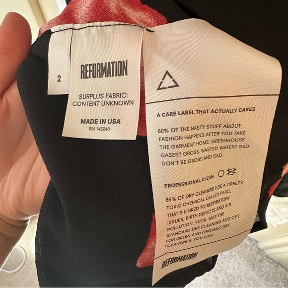 REFORMATION Blaire Dress Size 2 - Picture 7 of 8